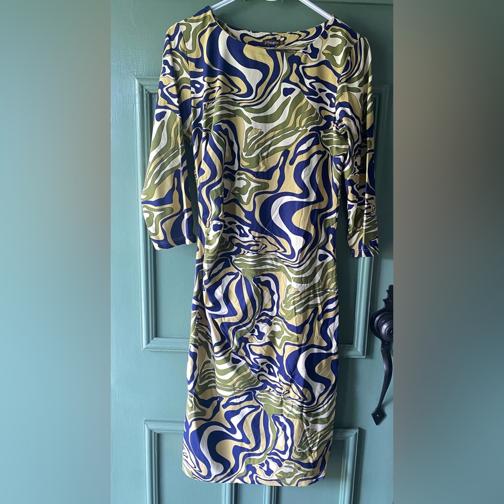 J. McLaughlin Sheath Mini Dress in Catalina